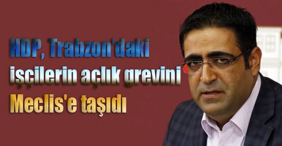HDP, Trabzon'daki işçilerin açlık grevini Meclis'e taşıdı