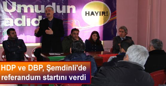 HDP ve DBP, Şemdinli'de referandum startını verdi 