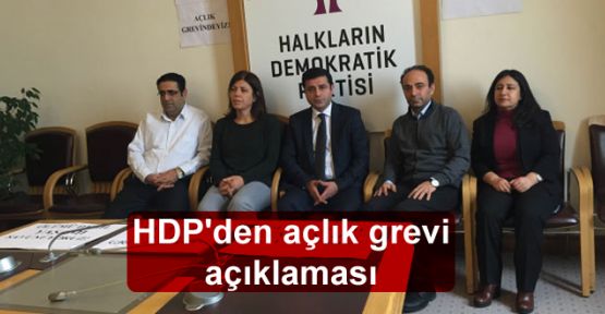HDP'den açlık grevi açıklaması