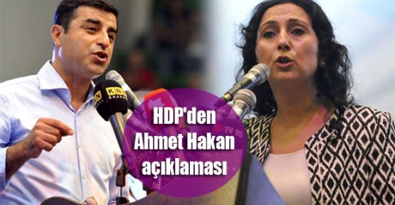 HDP'den Ahmet Hakan açıklaması