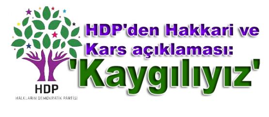 HDP'den Hakkari ve Kars açıklaması: 'Kaygılıyız'