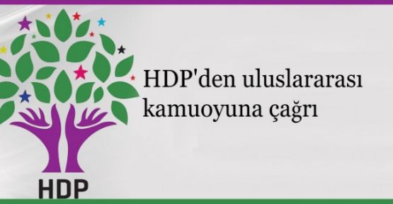 HDP'den uluslararası kamuoyuna çağrı