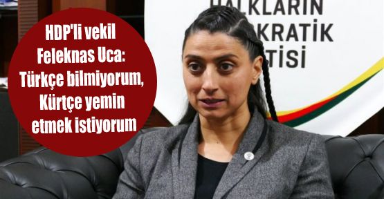HDP'li vekil Feleknas Uca: 'Kürtçe yemin etmek istiyorum'