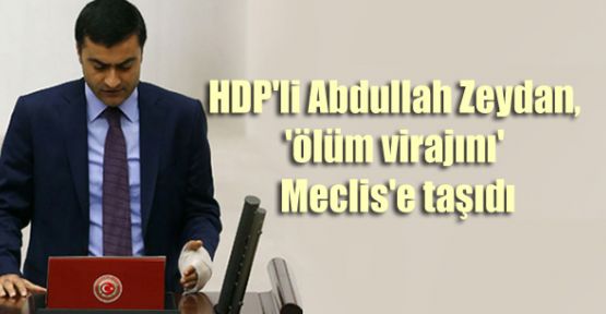 HDP'li Zeydan, 'ölüm virajını' Meclis'e taşıdı
