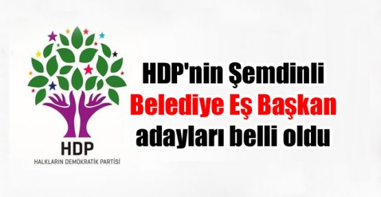 HDP'nin Şemdinli Belediye Eş Başkan adayları belli oldu 