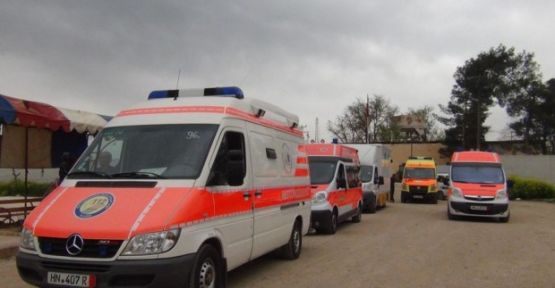 Heyva Sor Kobani'ye 4 ambulans gönderdi
