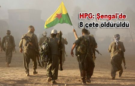 HPG: Şengal'de 8 çete öldürüldü