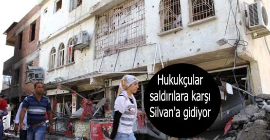 Hukukçular saldırılara karşı Silvan'a gidiyor