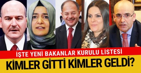 Hükümet değişikliği açıklandı