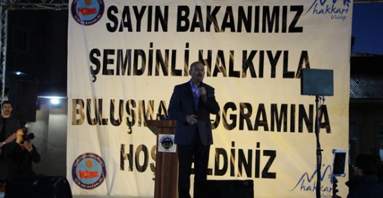 İçişleri Bakanı Süleyman Soylu Şemdinli'de 