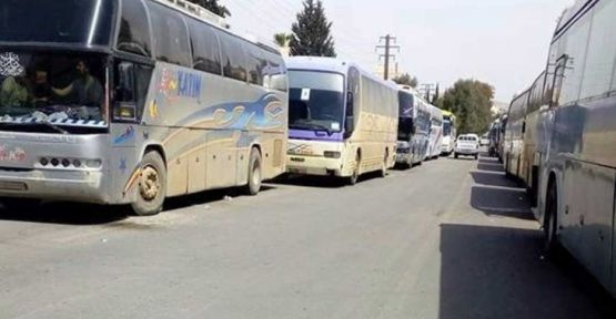 İdlib'deki Şii beldelerinden 5 bin sivil tahliye edildi