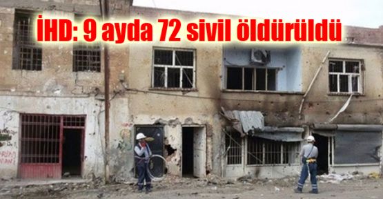 İHD: 9 ayda 72 sivil öldürüldü