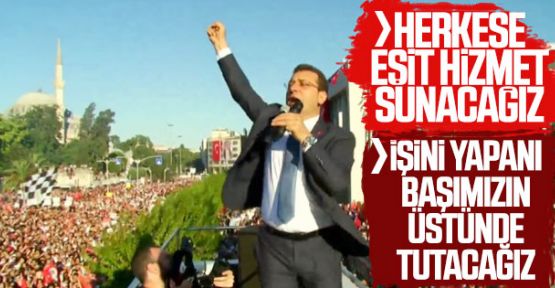İmamoğlu: İsraf bitti tasarruf başlayacak