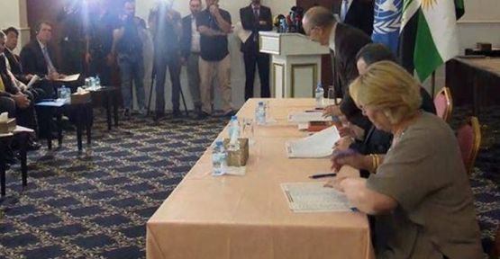 Irak'ta Kürdistan adayları tek parti hariç sözleşme imzaladı!