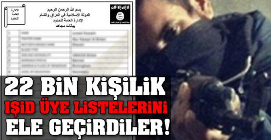 IŞİD'in 22 bin kişilik listesi ele geçirildi