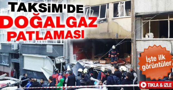 İstanbul Taksim'de patlama meydana geldi