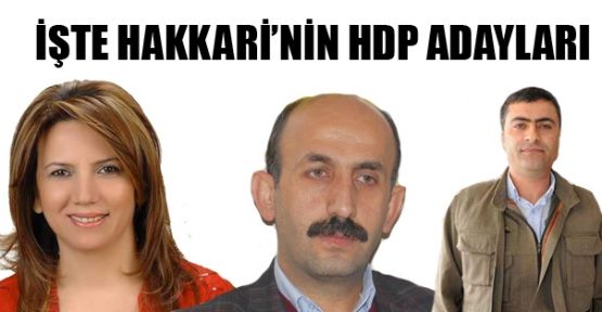 İşte HDP'nin Hakkari adayları