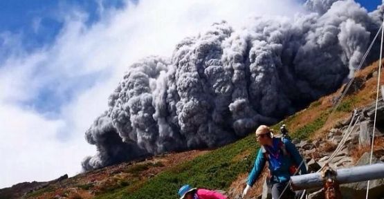 Japonya'daki volkan patlaması: 30 ölü