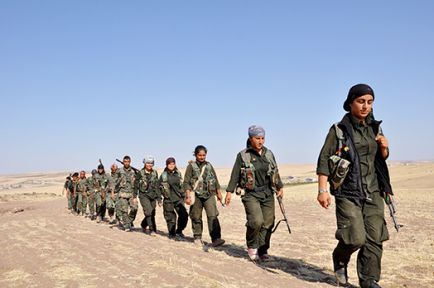 Jin Asayîşa Kobanê dikin