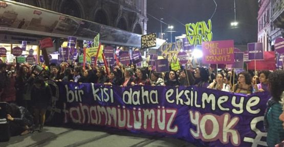 Kadınlar Taksim'den seslendi