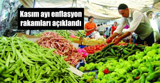 Kasım ayı enflasyon rakamları açıklandı