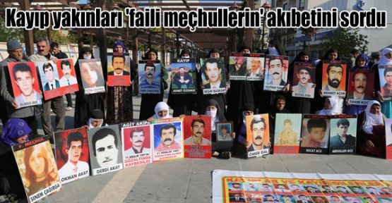 Kayıp yakınları 'faili meçhullerin' akıbetini sordu