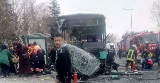 Kayseri'de askerleri taşıyan otobüse bombalı araçla saldırı  
