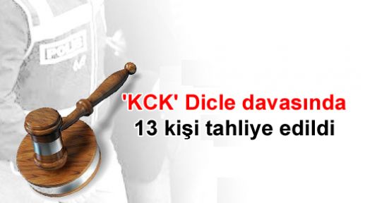 'KCK' Dicle davasında 13 kişi tahliye edildi