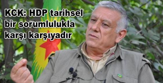 KCK: HDP tarihsel bir sorumlulukla karşı karşıyadır