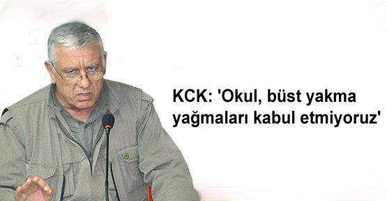 KCK: 'Okul, büst yakma yağmaları kabul etmiyoruz'