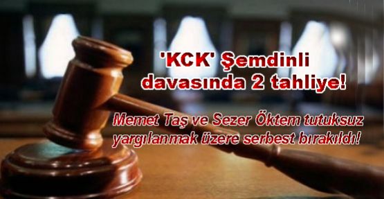 'KCK' Şemdinli davasında 2 tahliye daha