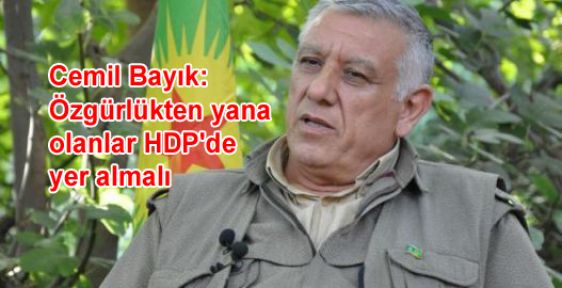 Bayık:  'Özgürlükten yana  olanlar HDP'de  yer almalı'