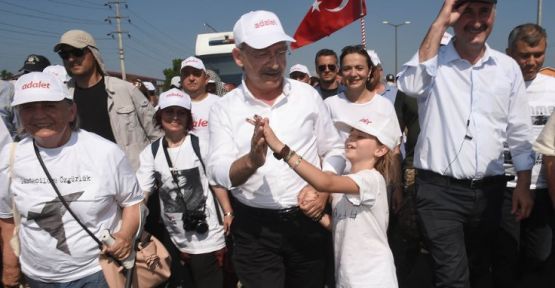 Kılıçdaroğlu: Evet oyu verenler de yürüyüşe destek veriyor