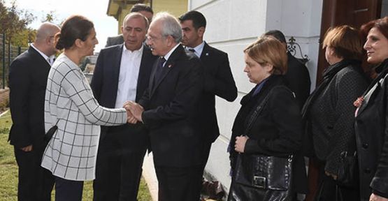 Kılıçdaroğlu'ndan Tahir Elçi'nin ailesine taziye ziyareti