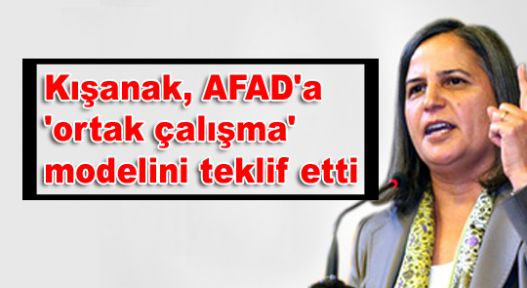 Kışanak, AFAD'a 'ortak çalışma' modelini teklif etti