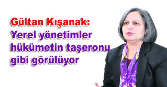 Kışanak: Yerel yönetimler hükümetin taşeronu gibi görülüyor