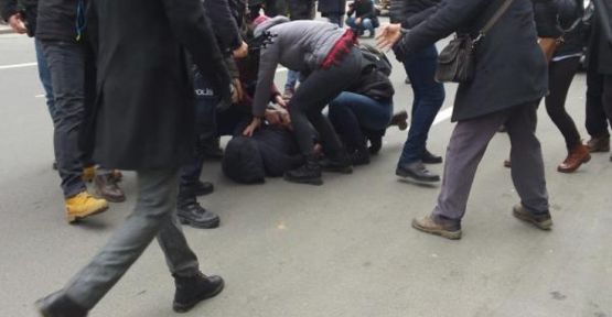 Kızılay önünde protestoya 19 gözaltı