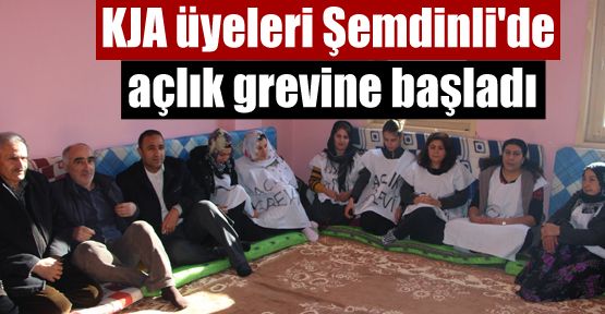 KJA üyeleri Şemdinli'de açlık grevine başladı