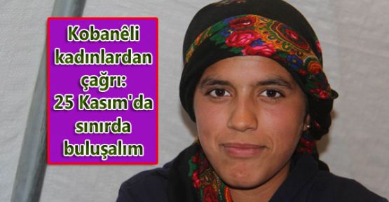 Kobanili kadınlardan çağrı: 25 Kasım'da sınırda buluşalım
