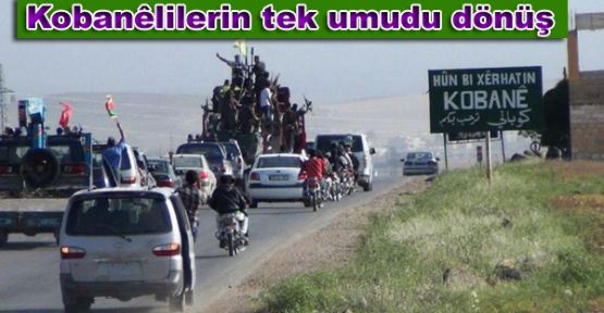 Kobanililerin tek umudu dönüş