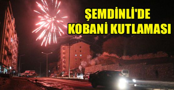 Şemdinli'de Kobani kutlaması