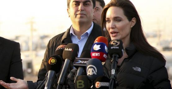 Angelina Jolie'den Ezidilere ziyaret