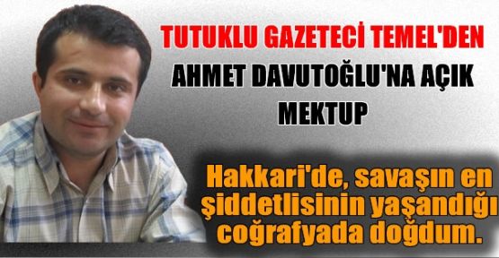 Kürt gazeteci Temel'den Ahmet Davutoğlu'na açık mektup