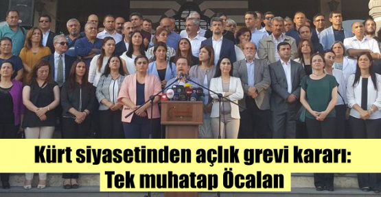 Kürt siyasetinden açlık grevi kararı: 'Tek muhatap Öcalan'