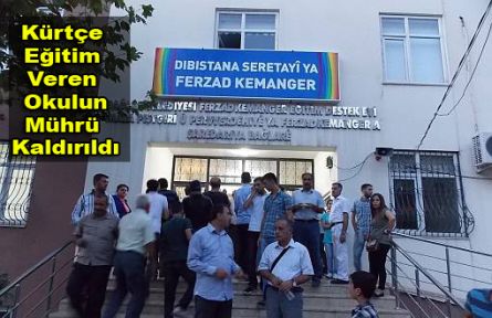 Kürtçe Eğitim Veren Okulun Mührü Kaldırıldı