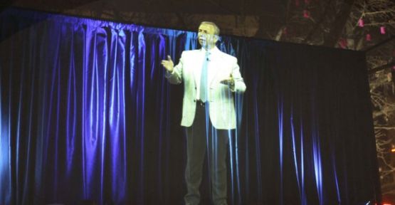 Mansur Yavaş, ilk hologram mitingini yaptı
