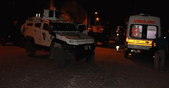 Mardin'de zırhlı polis aracına ve karakola saldırı