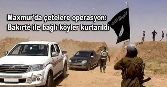 Maxmur'da çetelere operasyon: Bakırte ile bağlı köyler kurtarıldı