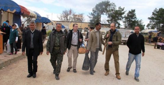 Mayın temizlemede uzman bir heyet Kobani'de