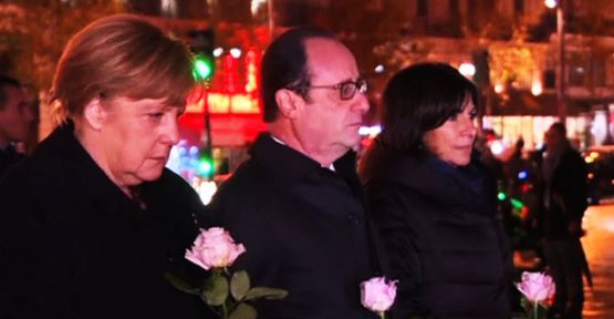 Merkel ve Hollande, Paris'te bir araya geldi